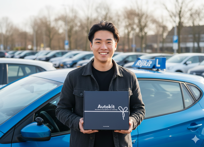 Happy student with RijKit